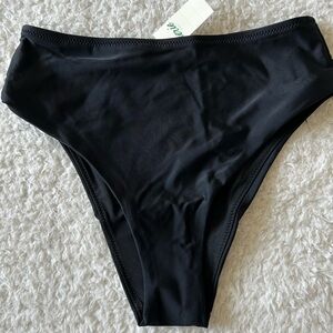Aerie Cheeky Black Bikini Bottom XS NWT